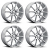 Set 4 17" Kalon 109 Tk3 Gloss Silver 17x7 Wheels 5x4.5 (5x114.3) 38mm Rims