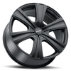 Set 4 17" Kalon 205 Torch Satin Black 17x7.5 Wheels 5x4.25 5x115 38mm Sedan Rims