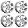 Set 4 18" Kalon 205 Torch Satin Silver 18x8 Wheels 5x112 5x120 40mm Sedan Rims