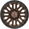 20" Arena A125 Jackal Smoked Bronze Glossy Black Lip 20x10 Wheel 8x6.5 -18mm Rim Lifted Offroad Truck