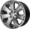 Performance Replicas PR113 22x9 6x5.5 Hyper Silver Dark Chrome Wheel 22" 24mm