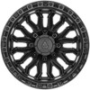 20" Arena A125 Jackal Satin Black Gloss Black Lip 20x10 Wheel 8x6.5 -18mm Rim