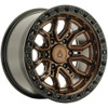 17" Arena A120 Terra Smoked Bronze Gloss Black Lip 17x9 Wheel 6x5.5 0mm Rim
