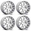 Set 4 16" Kalon 206 Talon Satin Silver 16x7 Wheels 5x4.25 5x115 38mm Rims