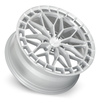 Set 4 18" Katana Racing KR12 Gloss Silver Wheels 18x8 5x4.25 (5x108) 40mm Rims