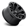 Set 4 18" Fuel D576 Assault 18x9 5x4.5 5x5 -12mm Gloss Black Milled Wheels Rims Lifted Offroad Truck SUV