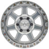 17" Arena A123 Throttle Gloss Silver Machined 17x9 Wheel 5x5 (5x127) -12mm Rim