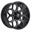 Set 4 20" Edge Off Road 302BM Gloss Black Milled Accents 20x9 5x5 5x5.5 0mm Rims Truck SUV Weheels
