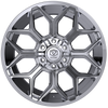 Set 4 22" Edge Off Road 302C Chrome Wheels 22x12 5x5 5x5.5 -44mm Truck Rims