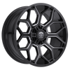 Set 4 22" Edge Off Road 302BM Gloss Black Milled Wheels 22x12 6x135 6x5.5 -44mm Lifted Truck SUV Rims