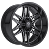Set 4 22" Edge Off Road 303BM Gloss Black Milled Wheels 22x12 6x135 6x5.5 -44mm Lifted Truck SUV Rims