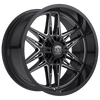 Set 4 22" Edge Off Road 303BM Gloss Black Milled Wheels 22x12 5x5 5x5.5 -44mm Rims