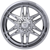 Set 4 20" Edge Off Road 303C Chrome Plated Wheels 20x9 6x135 6x5.5 0mm Rims