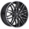 20" Edge Street 352MB Gloss Black Machined Face Wheel 20x8.5 5x112 5x4.5 40mm Rim
