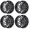 Set 4 20" Edge Street 352MB Black Machined Face Wheels 20x8.5 5x4.25 5x4.5 40mm Rims