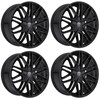 Set 4 18" Edge Street 352B Gloss Black Wheels 18x8 5x112 5x4.5 (5x114.3) 40mm Rims