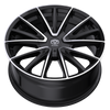 Set 4 18" Edge Street 353MB Black Machined Wheels 18x8 5x4.25 5x4.5 40mm Rims
