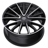 Set 4 17" Edge Street 353MB Gloss Black Machined Wheels 17x7.5 5x4.25 5x4.5 40mm Rims