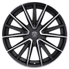 17" Edge Street 353MB Gloss Black Machined Face Wheel 17x7.5 5x100 5x4.5 40mm Rim