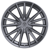 Set 4 20" Edge Street 353A Anthracite Wheels 20x8.5 5x4.25 5x4.5 40mm Rims