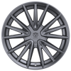 18" Edge Street 353A Anthracite Wheel 18x8 5x4.25 (5x108) 5x4.5 (5x114.3) 40mm Rim