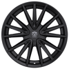 Set 4 18" Edge Street 353B Gloss Black Wheels 18x8 5x112 5x4.5 40mm Rims