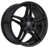 Set 4 17" Edge Street 354B Gloss Black Wheels 17x7.5 5x4.25 5x4.5 40mm Rims