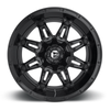 Set 4 17" Fuel D625 Hostage 17x9 6x135 6x5.5 1mm Gloss Black Wheels Truck Rims