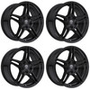 Set 4 19" Edge Street 354B Gloss Black Wheels 19x8.5 5x112 5x4.5 (5x114.3) 40mm Rims