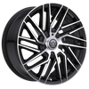 20" Edge Street 355MB Gloss Black Machined Face Wheel 20x8.5 5x112 5x4.5 40mm Rim
