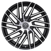 20" Edge Street 355MB Gloss Black Machined Face Wheel 20x8.5 5x112 5x4.5 40mm Rim