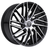 Set 4 18" Edge Street 355MB Gloss Black Machined Wheels 18x8 5x4.25 5x4.5 40mm Rims