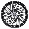 Set 4 18" Edge Street 355MB Gloss Black Machined Wheels 18x8 5x4.25 5x4.5 40mm Rims
