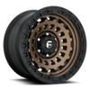 Set 4 17" Fuel D634 Zephyr 17x9 6x5.5 Bronze Black Bead Ring Wheels -12mm Rims