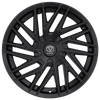 17" Edge Street 355B Gloss Black Wheel 17x7.5 5x100 5x4.5 (5x114.3) 40mm Rim