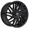 Set 4 17" Edge Street 355B Gloss Black Wheels 17x7.5 5x100 5x4.5 (5x114.3) 40mm Rims