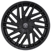 18" Edge Street 355B Gloss Black Wheel 18x8 5x4.25 (5x108) 5x4.5 (5x114.3) 40mm Rim