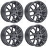 Set 4 20" Edge Street 356A Anthracite Wheels 20x8.5 5x100 5x4.5 (5x114.3) 40mm Rims
