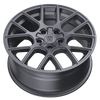 Set 4 20" Edge Street 356A Anthracite Wheels 20x8.5 5x100 5x4.5 (5x114.3) 40mm Rims