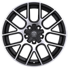 Set 4 20" Edge Street 356MB Gloss Black Machined Wheels 20x8.5 5x100 5x4.5 40mm Rims