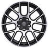 Set 4 16" Edge Street 356MB Gloss Black Machined Wheels 16x7.5 5x100 5x4.5 40mm Rims