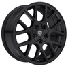 Set 4 18" Edge Street 356B Gloss Black Wheels 18x8 5x4.25 (5x108) 5x4.5 40mm Rims