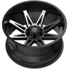 22" Edge Off Road 304MB Gloss Black Machined Face Wheel 22x12 6x135 6x5.5 -44mm Rim