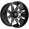 20" Edge Off Road 304MB Gloss Black Machined Face Wheel 20x10 5x5 5x5.5 -12mm Rim