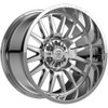 Set 4 22" Edge Off Road 305C Chrome Plated Wheels 22x12 5x5 5x5.5 -44mm Rims