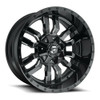 Set 4 Fuel D595 Sledge 22x12 8x180 Gloss Black Milled Wheels 22" -44mm Rims