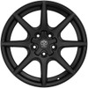 17" Edge Street 357B 17x7.5 5x100 5x4.5 (5x114.3) 40mm Gloss Black Wheel Car Rim