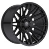Set 4 20" Edge Off Road 306B 20x9 5x5 5x5.5 18mm Gloss Black Truck Wheels Rims