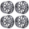 Set 4 22" Edge Off Road 302C 22x12 6x135 6x5.5 -44mm Chrome Plated Wheels Rims