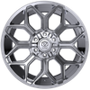 Set 4 22" Edge Off Road 302C 22x12 6x135 6x5.5 -44mm Chrome Plated Wheels Rims